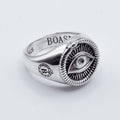 Anillo de plata 925 para hombre y mujer Snake con ouroboros, BOASI